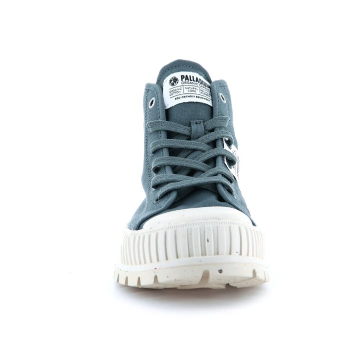 Palladium Pallashock Mid Organic Laarzen Heren Donkerblauw | NL 56BJQKC